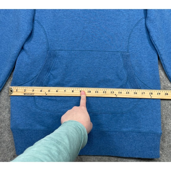 LL Bean Cozy Pullover Blue Medium Tall Cowl Neck - Picture 13 of 16